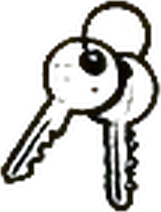 Sketch of a bunch of house keys